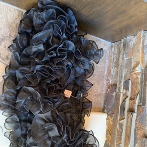 NWT! Black Shaw with button clasp